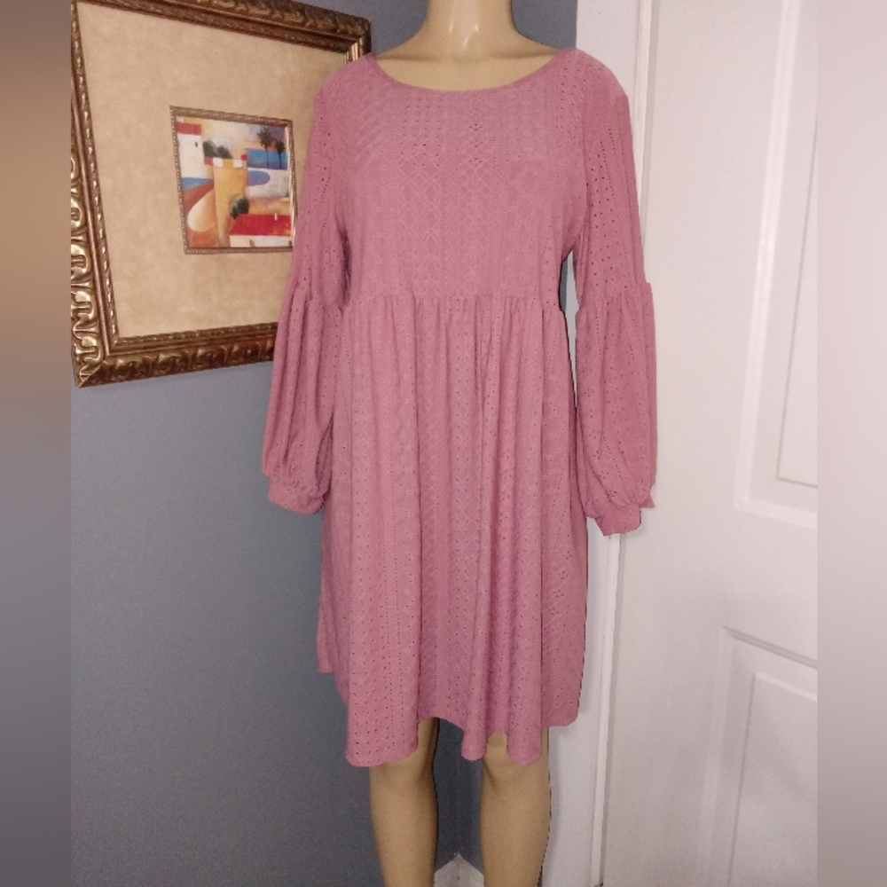VIBE ROSE PINK DRESS SZ 1X